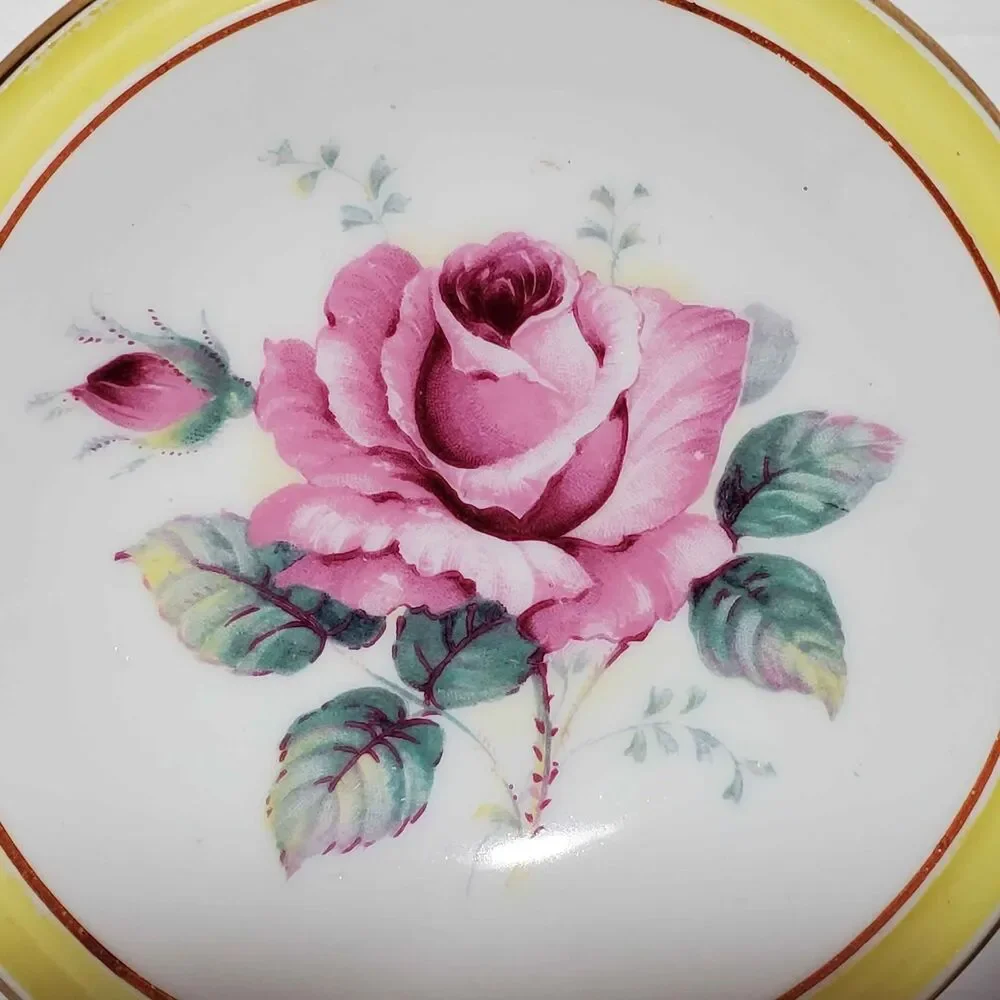 Paragon Tea Bag Holder Pink Rose Vintage